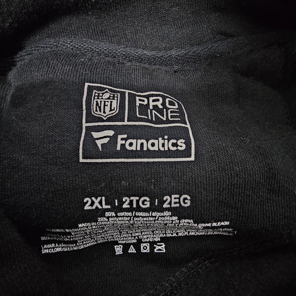 NFL Saints New Orleans Hoddie Sweater Pro Line Hoodie 2XL Black Mens - Picture 5 of 11